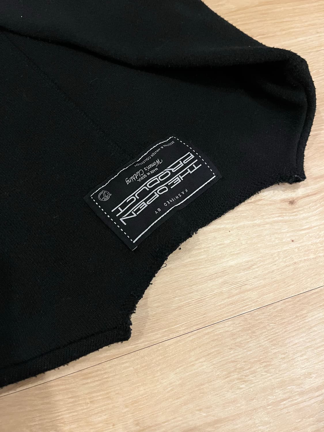 TheOpen Product 피티드탑 블랙 상품이미지5