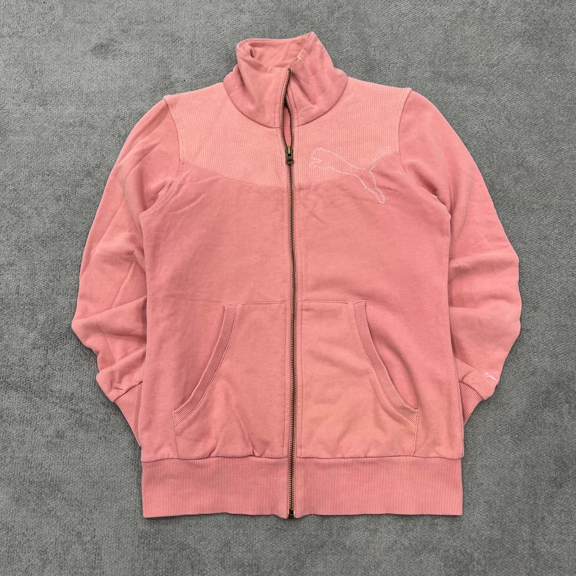 M 푸마 핑크색 집업 트랙탑 점퍼 상품이미지1