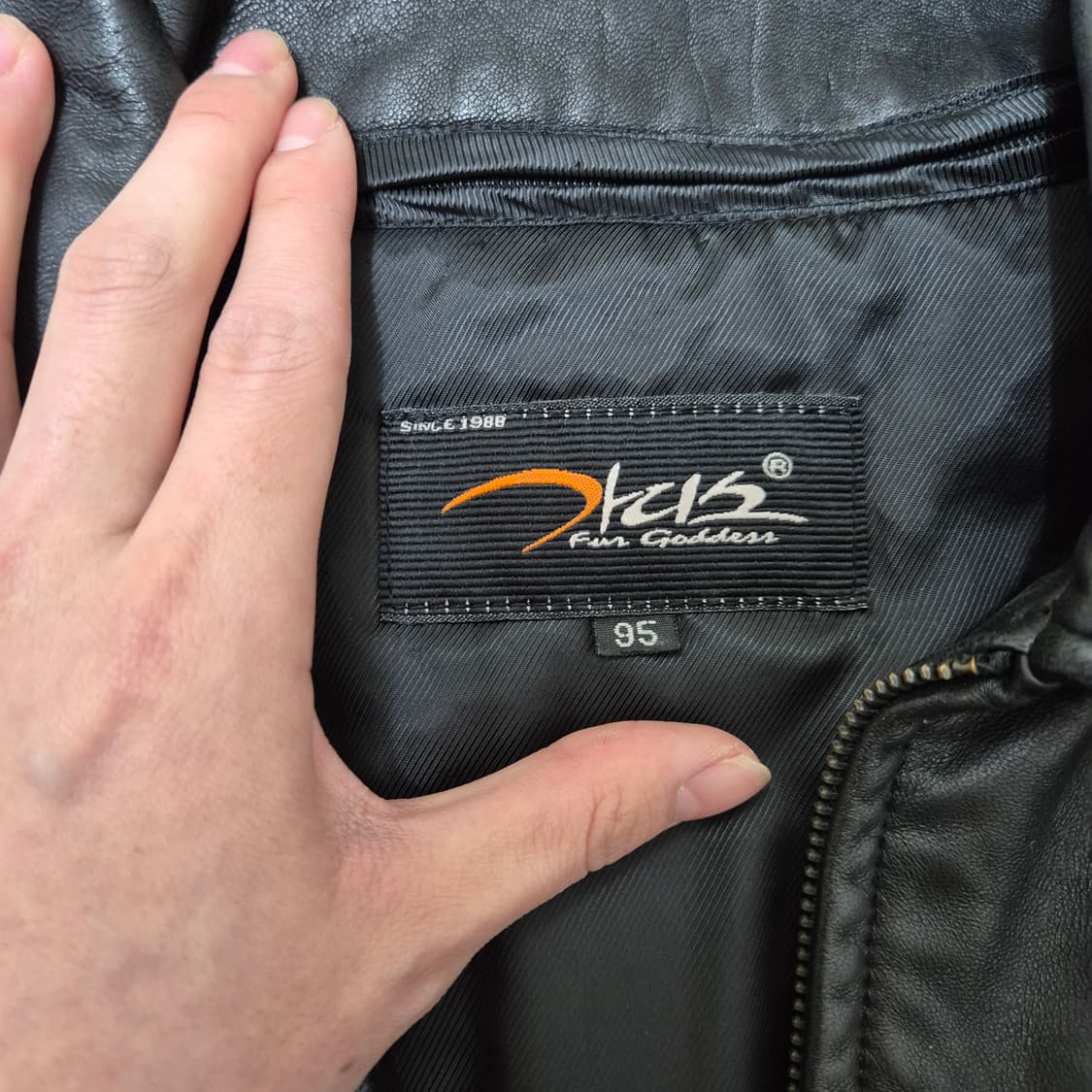 가디스 여성 라이더 양가죽자켓 M(95) 상품이미지4