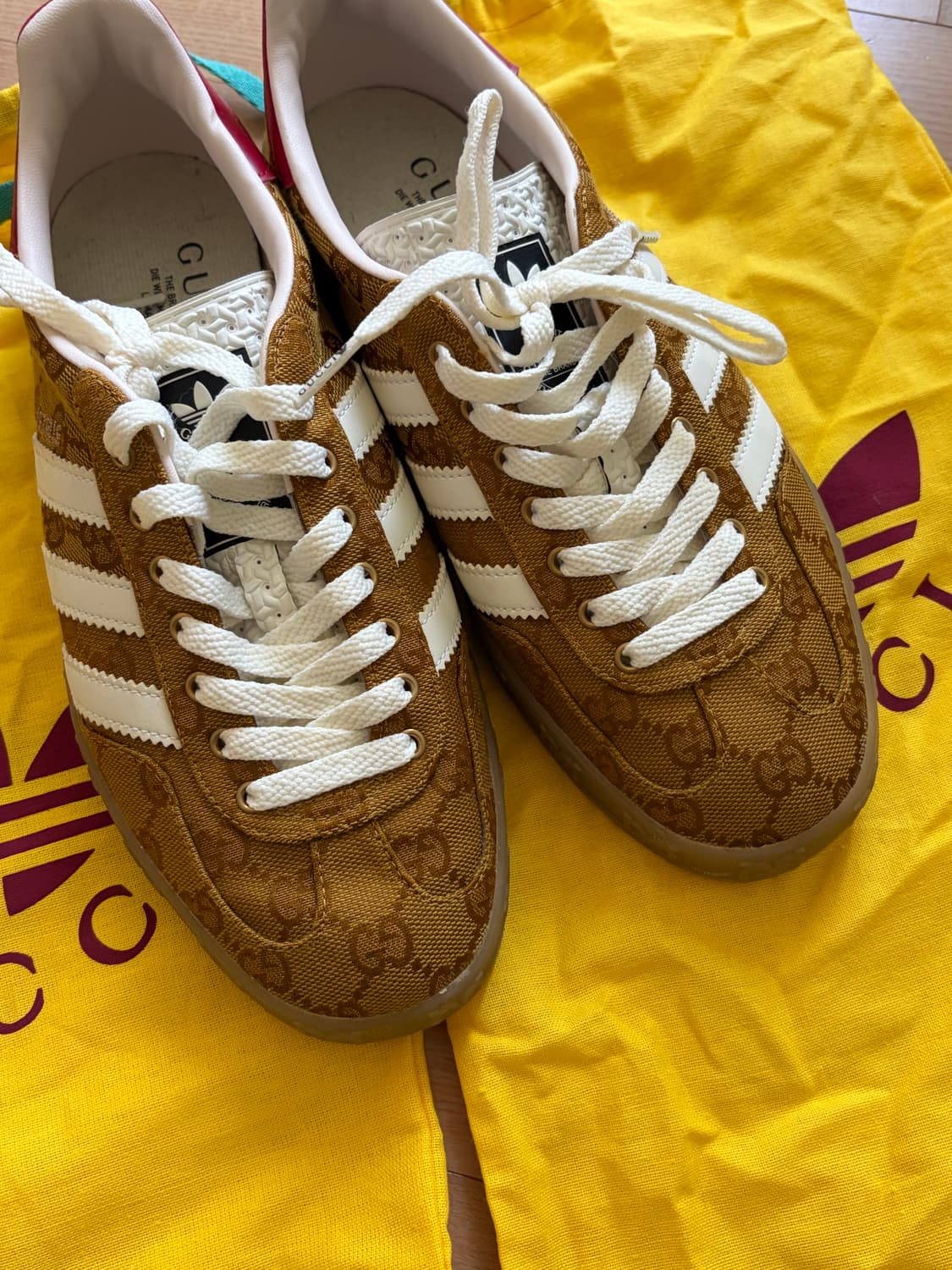 구찌 아디다스 가젤 콜라보 UK6 245 상품이미지6