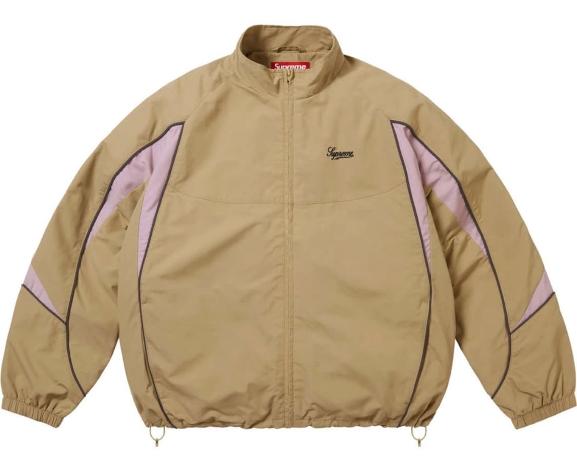 슈프림 콘트라스트 파이핑 트랙 쟈켓 탄 25FW M(새상품) 상품이미지1