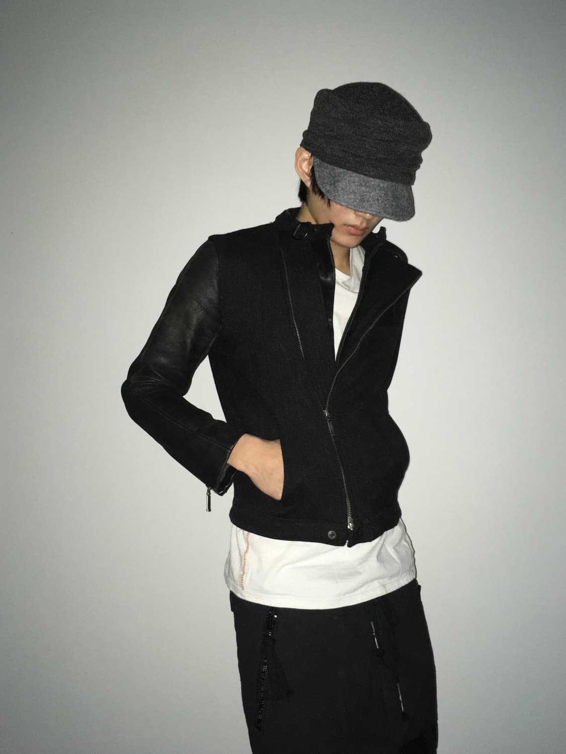 Yasuyuki Ishii leather sleeves jacket 상품이미지2
