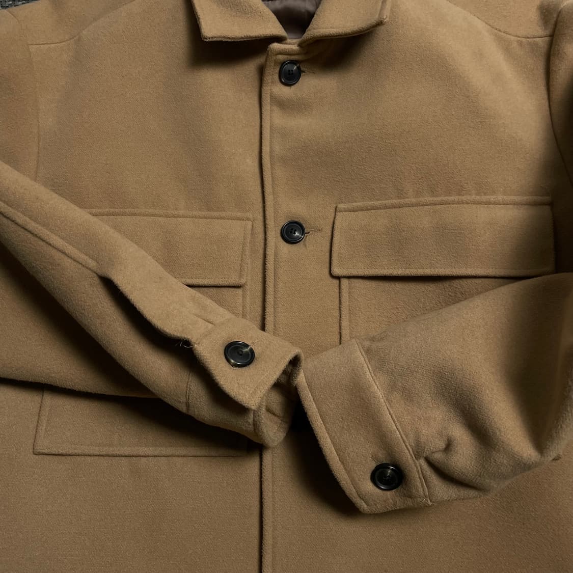 어반화이트 박시핏 모직 오버 셔츠 자켓y 5327 상품이미지4