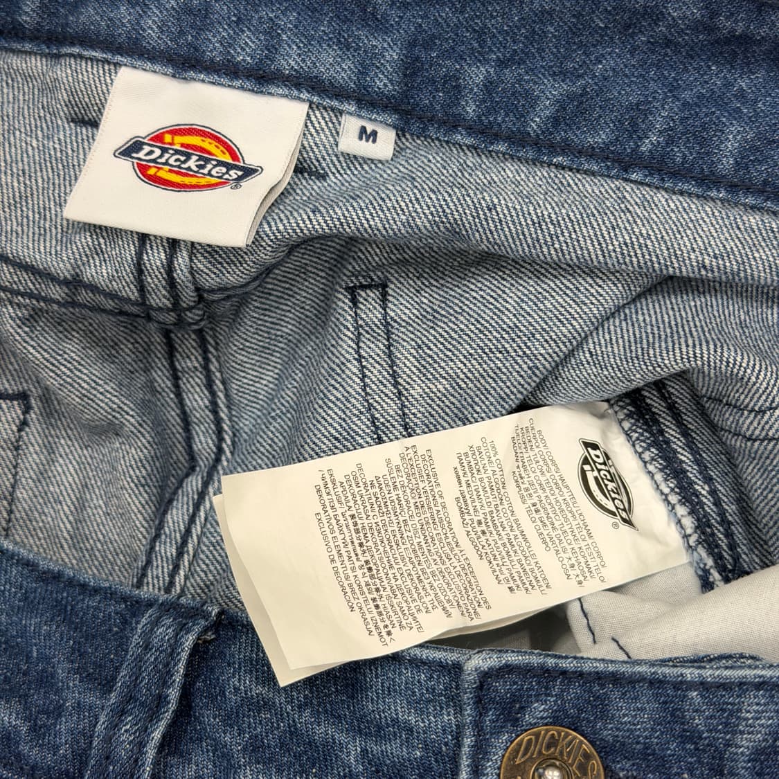 디키즈 더블니 카펜터 데님 쇼츠 반바지 블루 M 상품이미지6