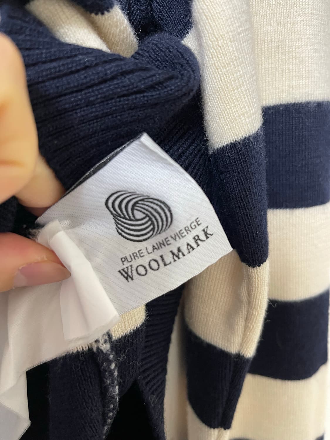 세인트 제임스 정춤 여성 보더 크루넥 니트 상품이미지6