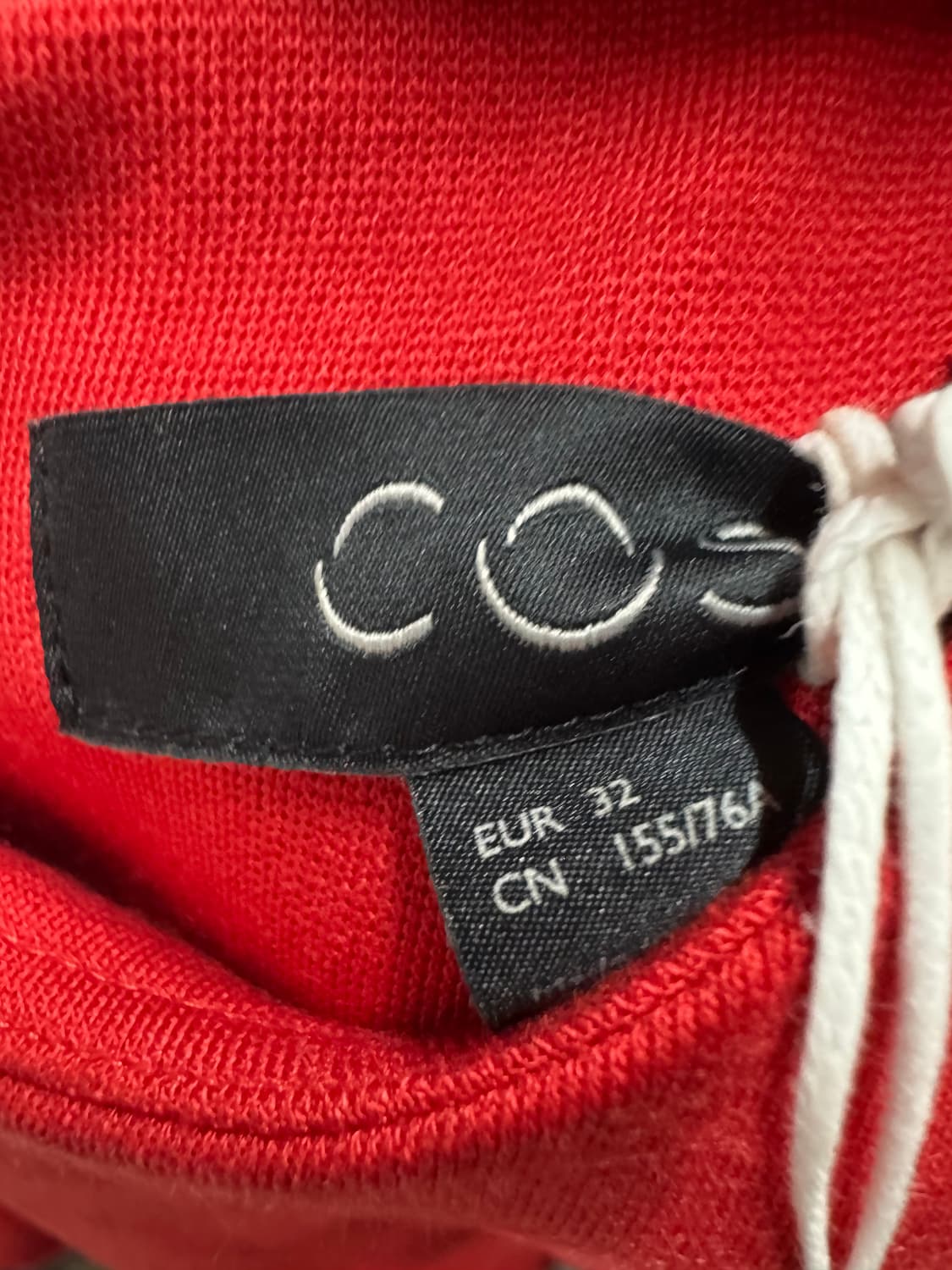 새상품 COS 코스 레드 롱 원피스 32(44) 상품이미지5