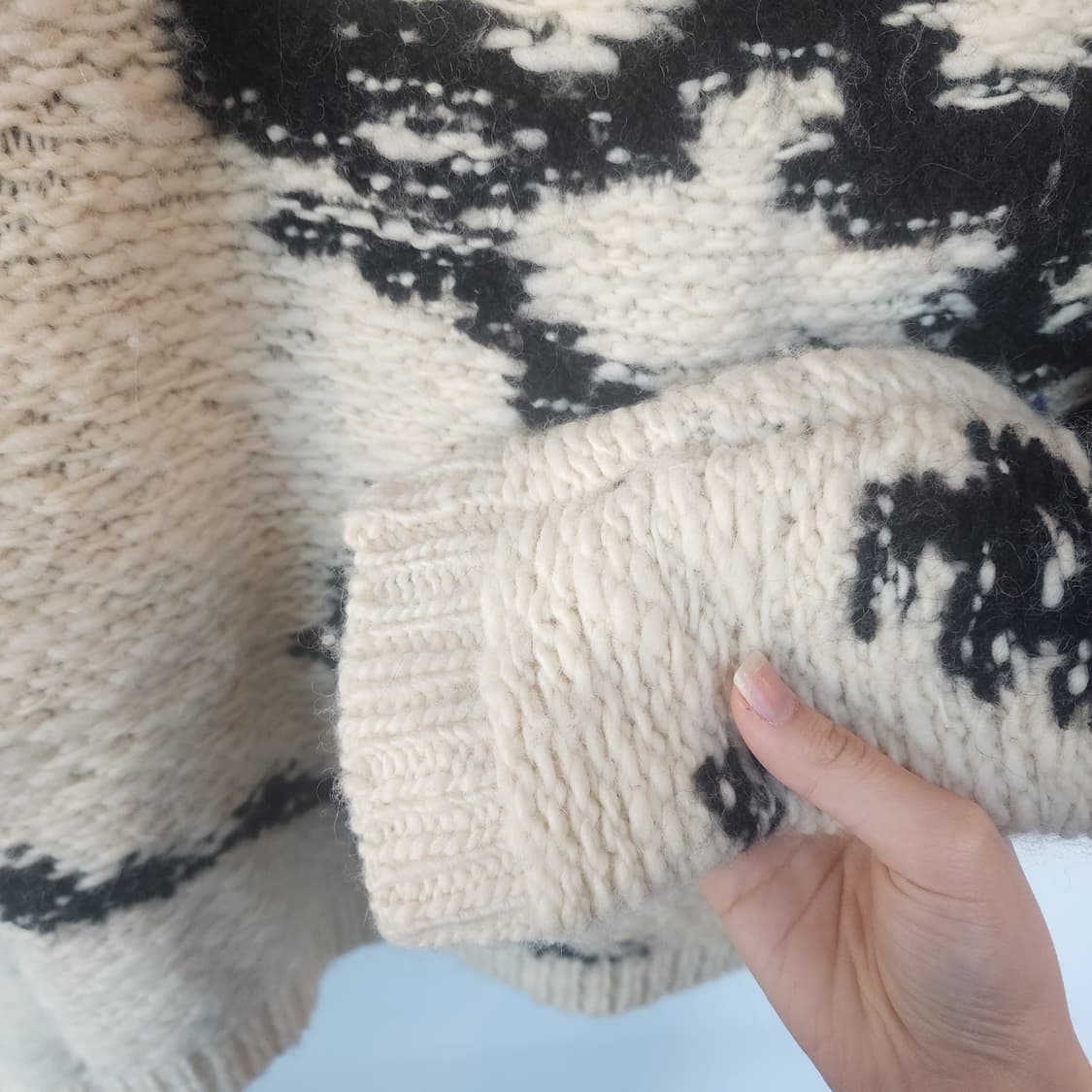 이자벨마랑 터틀넥 패턴 니트 상품이미지4