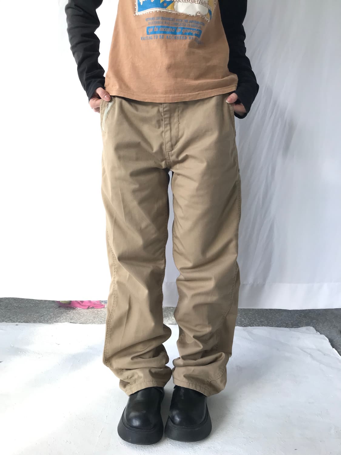 Rimaster 브라운 팬츠 상품이미지1