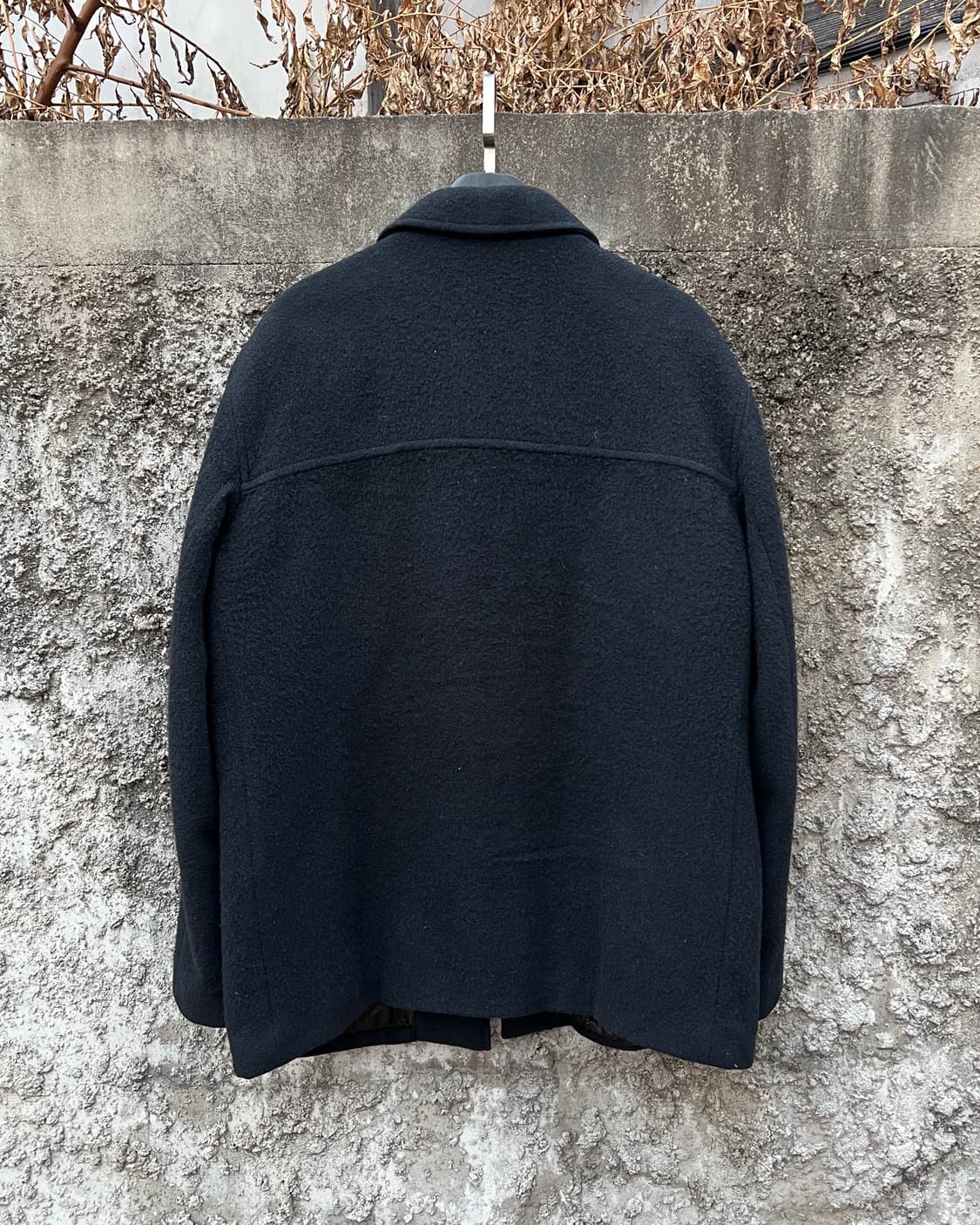 [XL] 90s 아네스베 옴므 울 하프 코트 상품이미지7