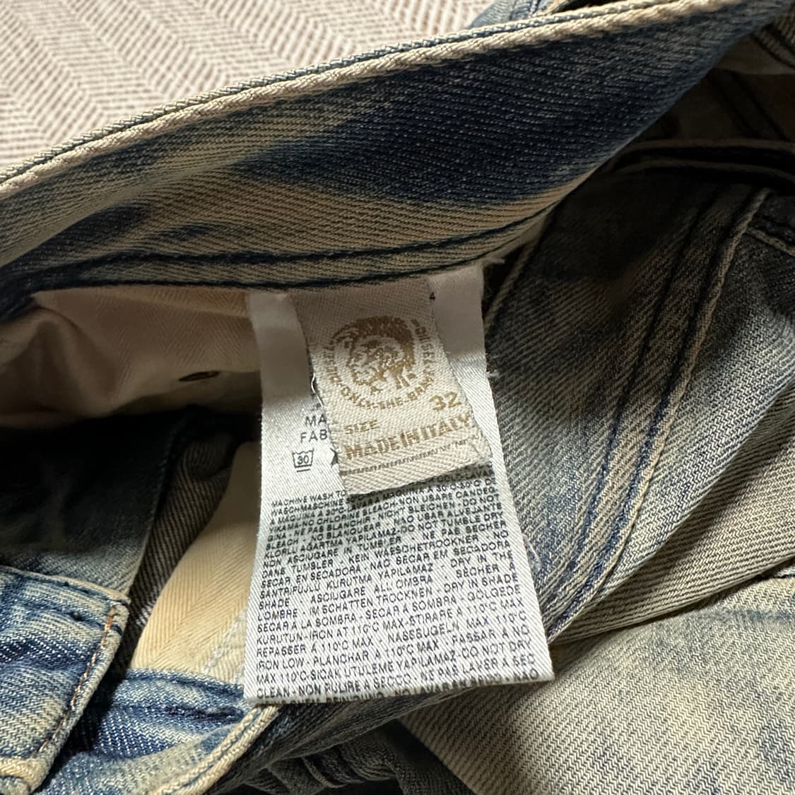 DIESEL italy made denim washing 상품이미지3