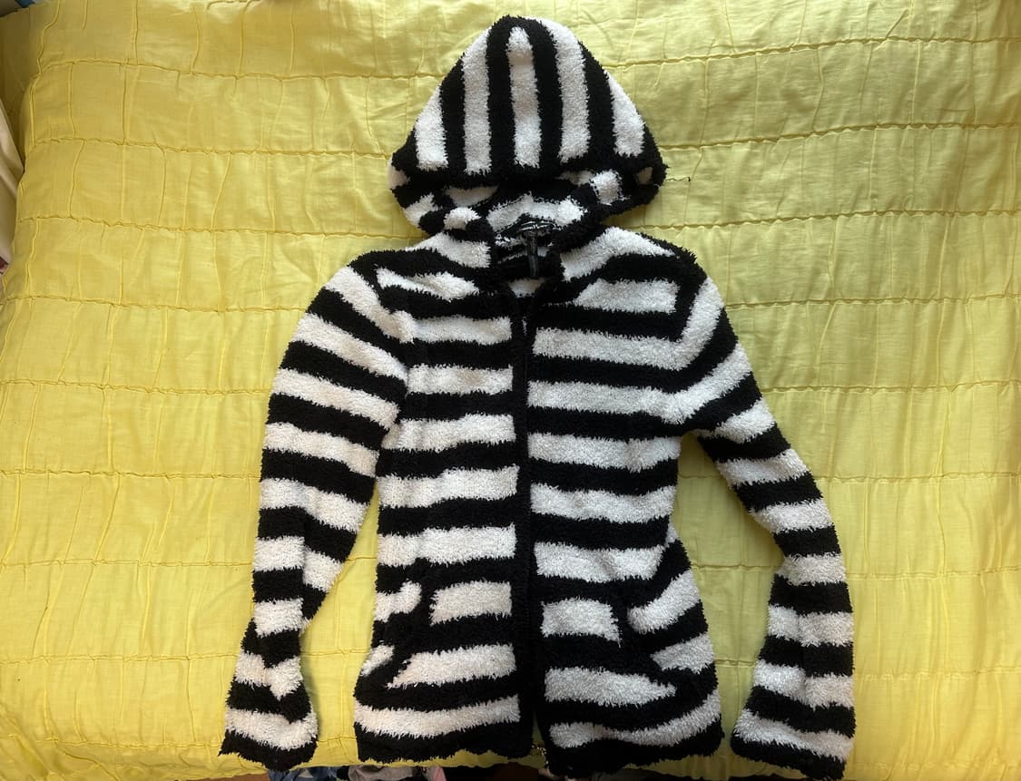 스트라이프 후리스 펑크 큐티 상품이미지1