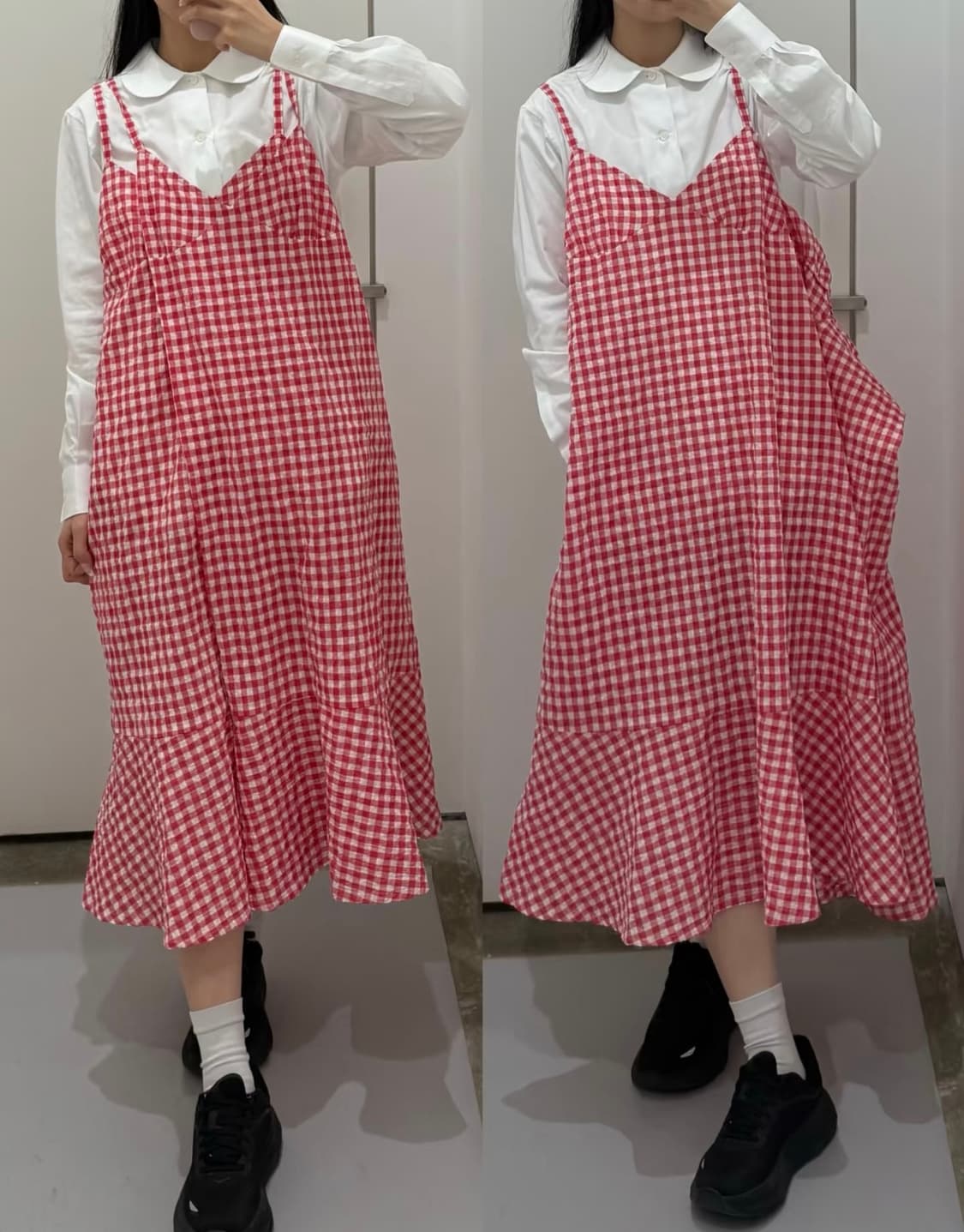 Comme des garcons tricot(타오) 깅엄체크 원피스 상품이미지1