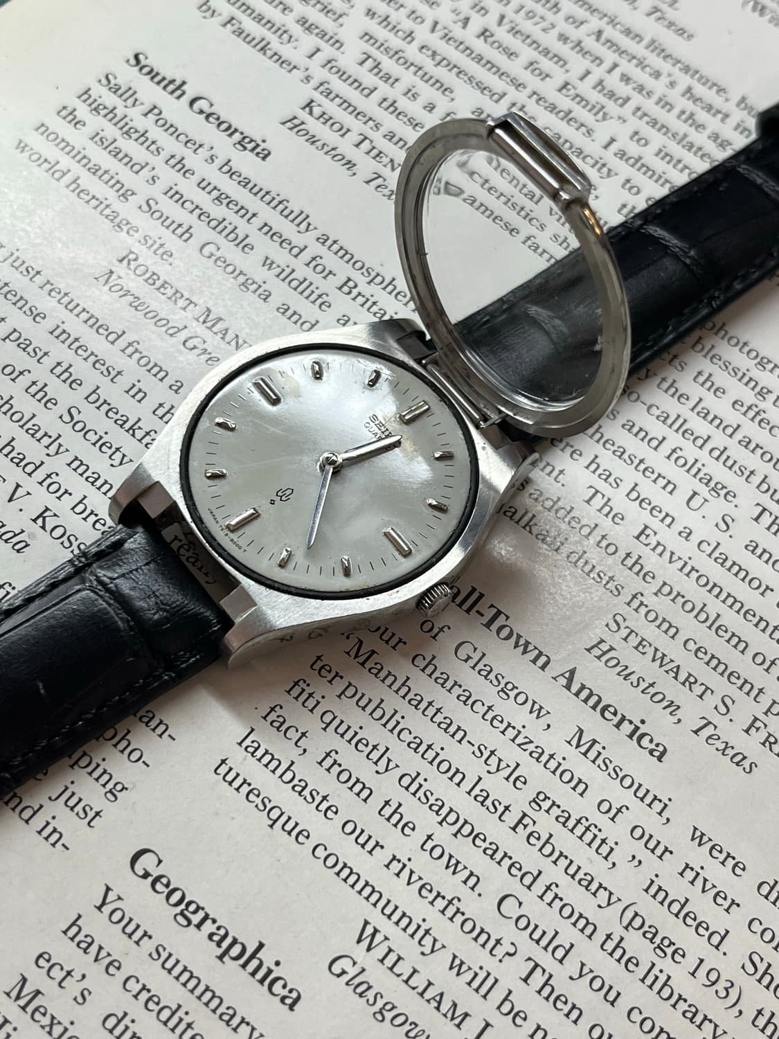 맹인용 세이코 쿼츠 빈티지 시계 상품이미지3