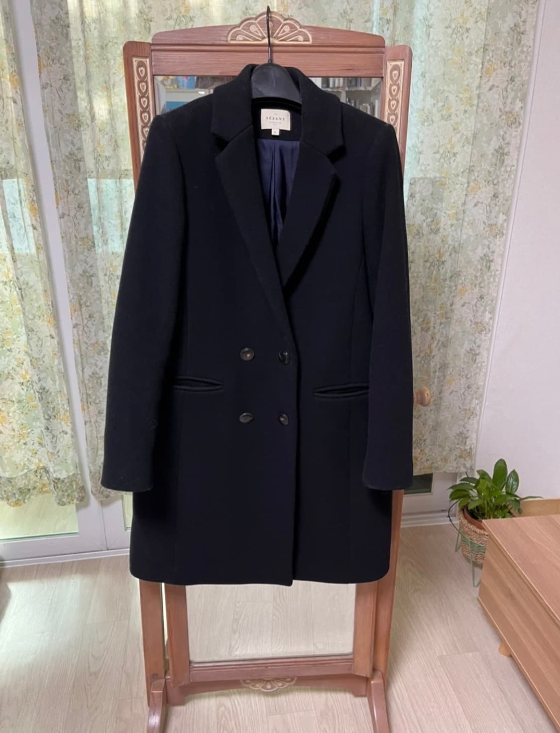 Sezane Johnson 세잔 존슨 블랙 코트_FR 40 상품이미지1