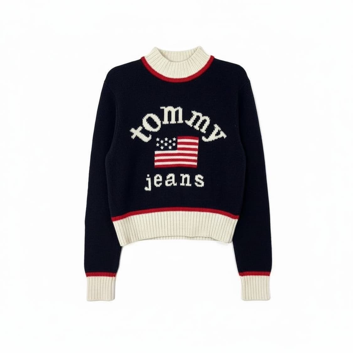 타미진스 성조기 니트 네이비 xs 상품이미지1