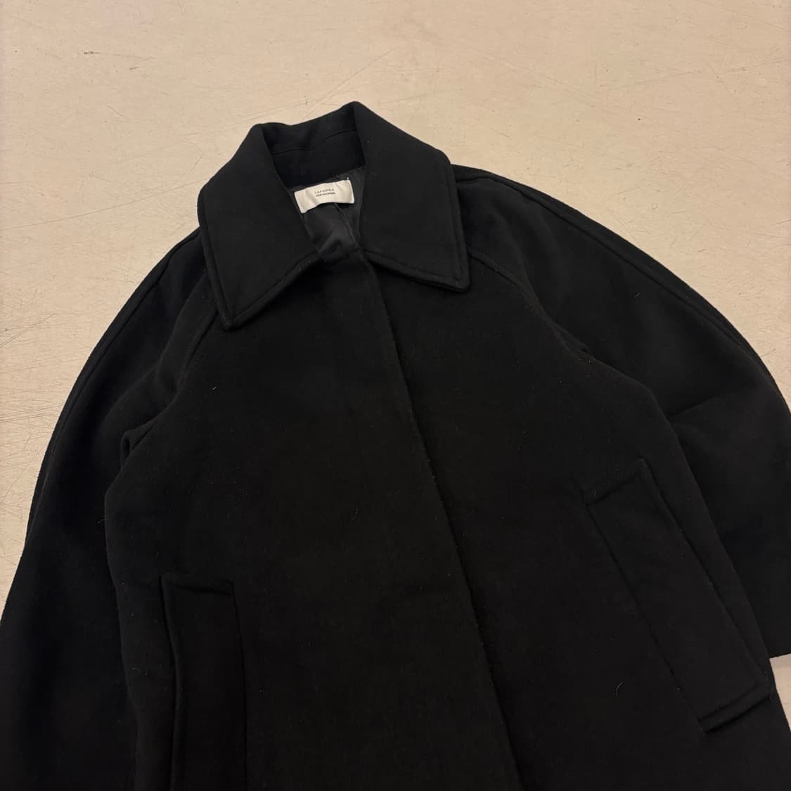 라퍼지 우먼 블랙 롱코트 상품이미지2