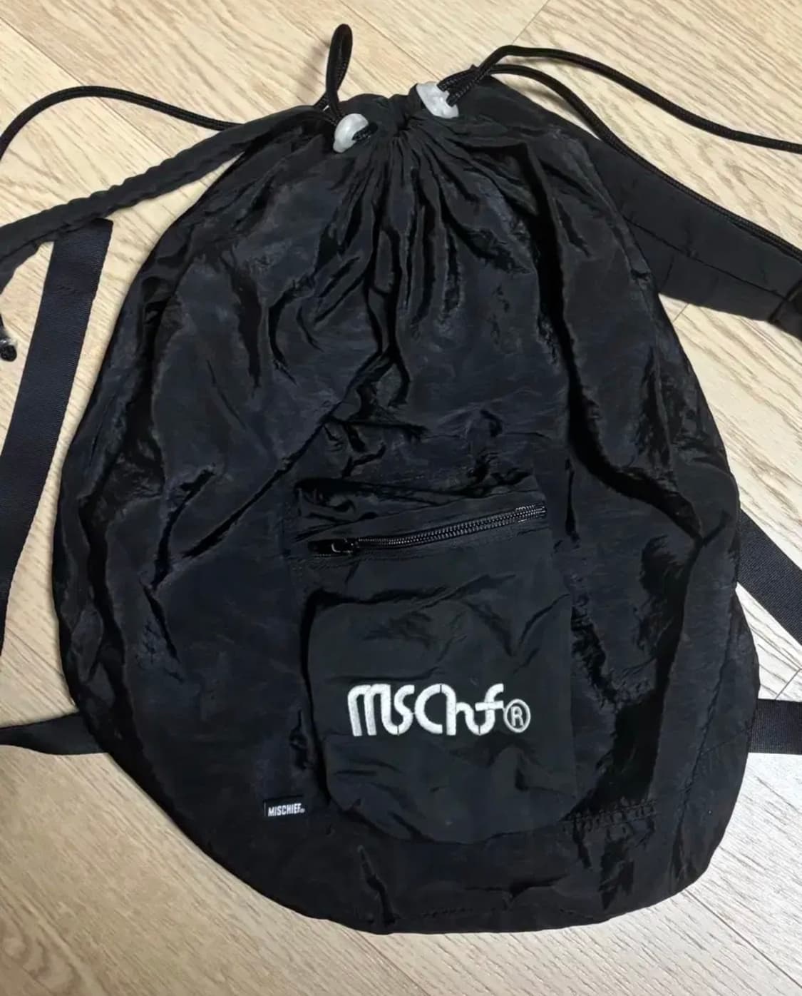 미스치프 나일론 스트링백팩 상품이미지2