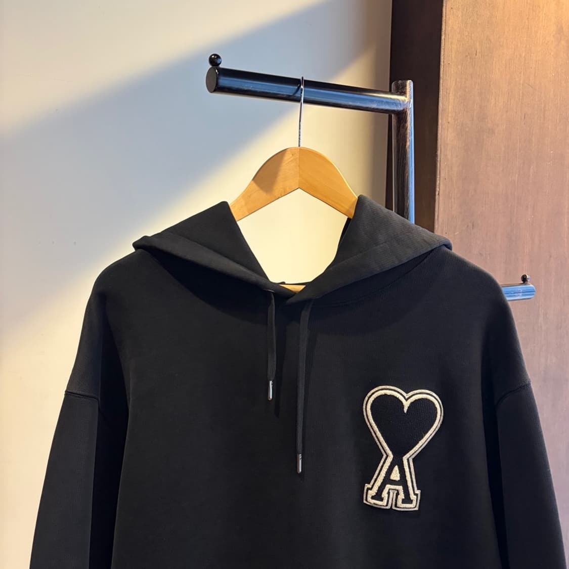 15590 - 아미 블랙 빅로고 후드티 상품이미지1