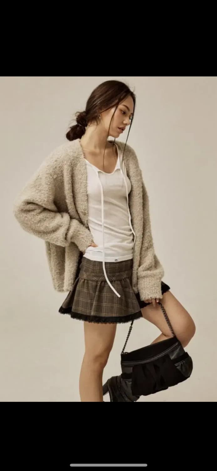 쓰리타임즈 푸들 가디건 상품이미지1