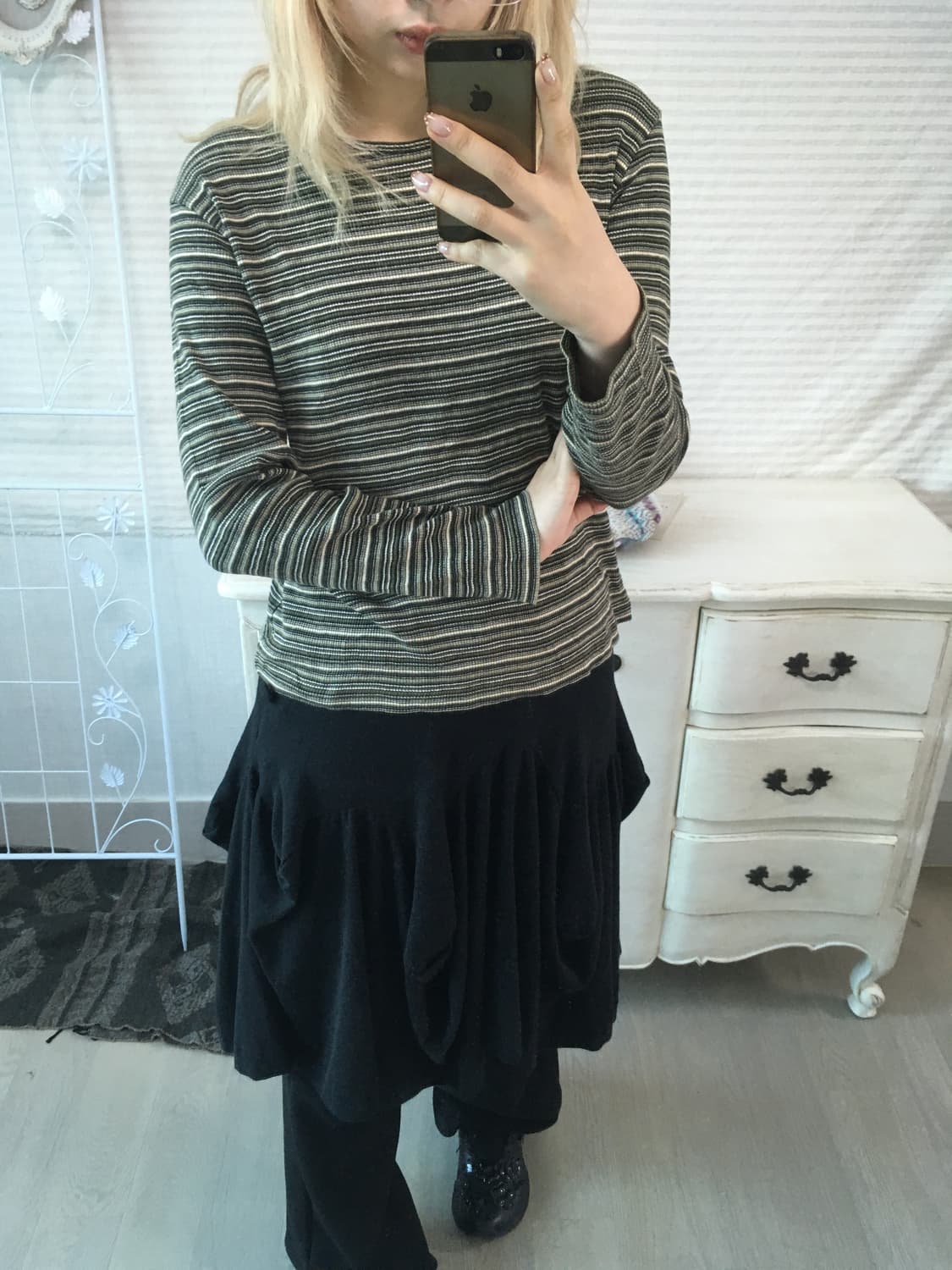 olive nerd stripe long sleeve 상품이미지6