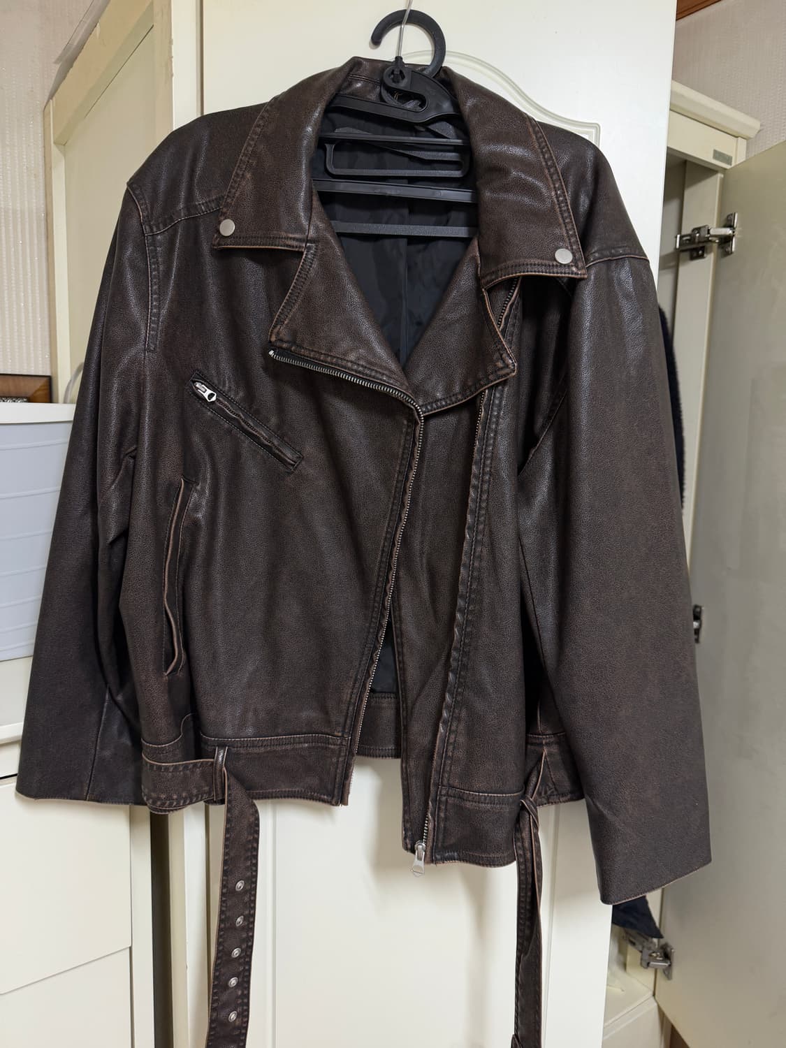H&M 바이커 레더 자켓 S 상품이미지6