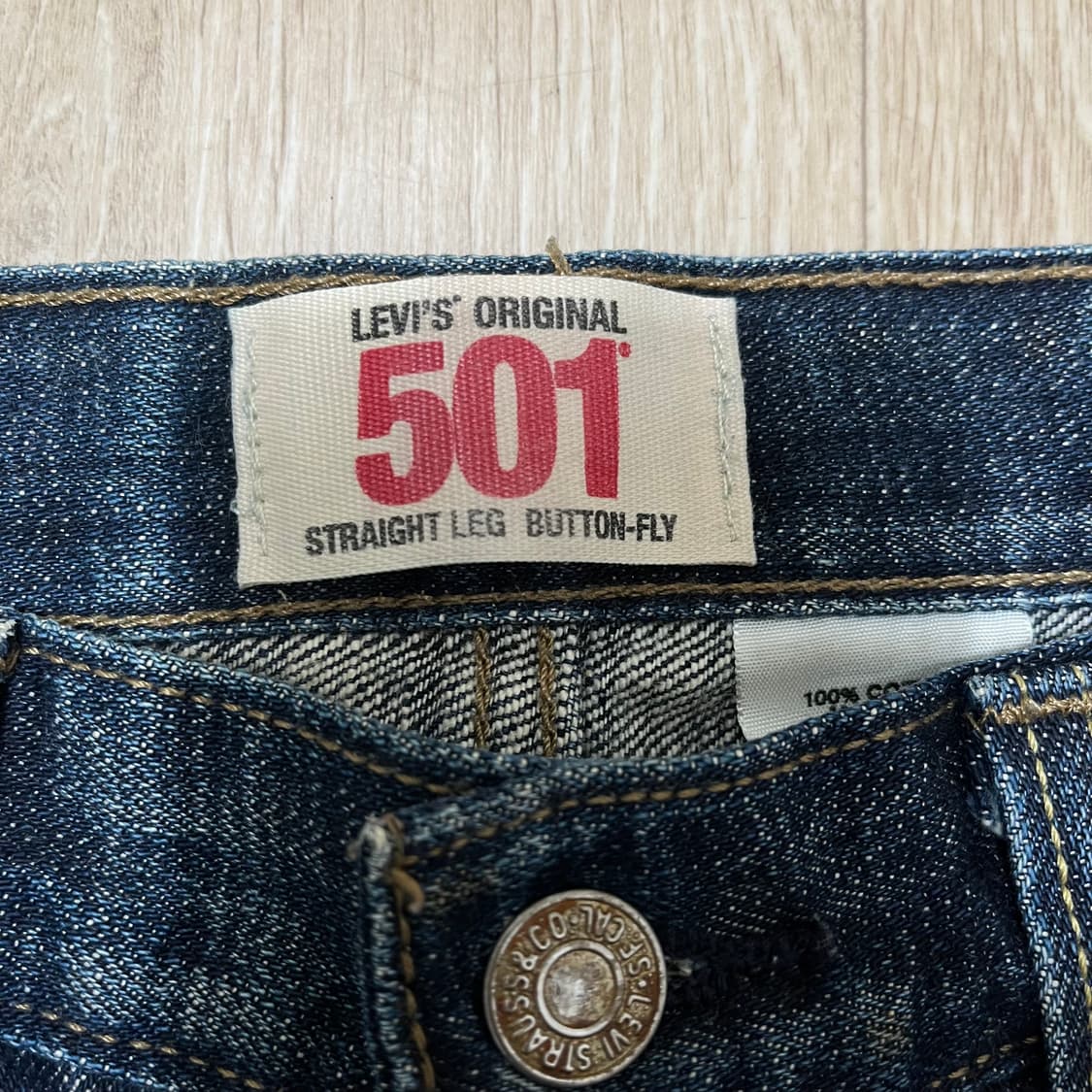 리바이스 501 버튼플라이 스트레이트 데님 청바지 W30 L32 상품이미지8