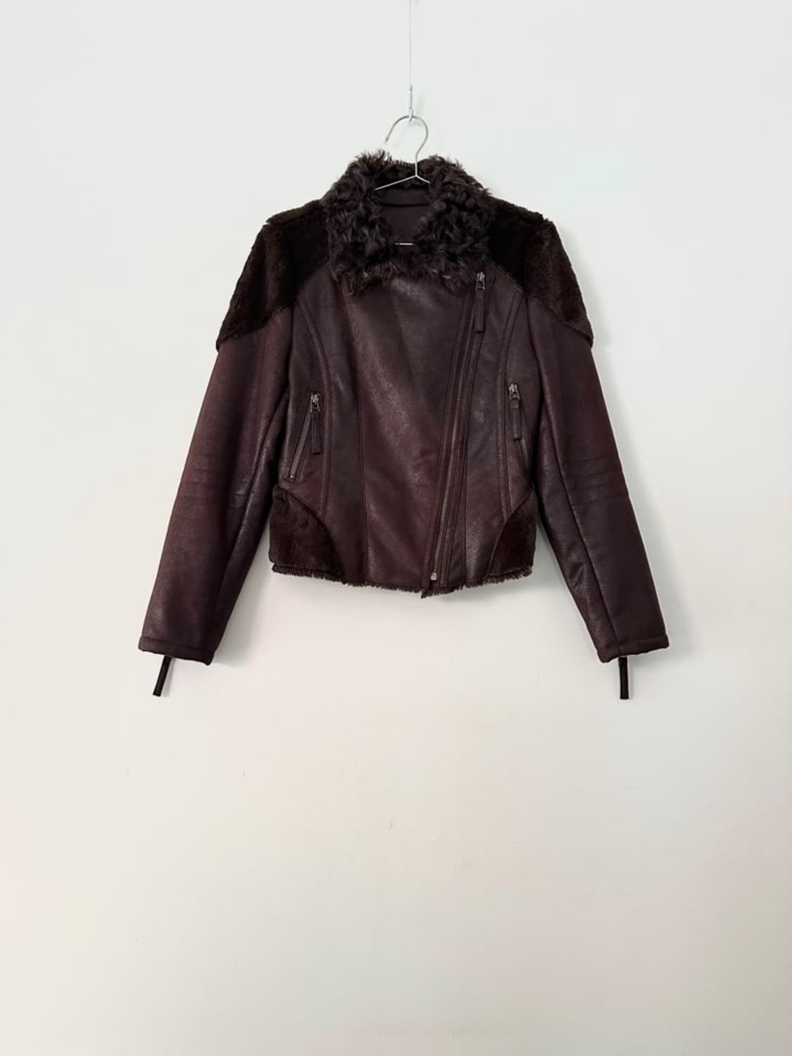 Bambi fur muston jacket / choco brown 상품이미지1