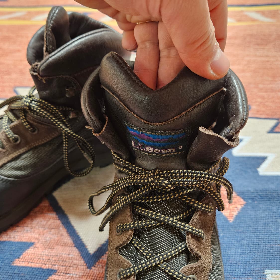 90s 엘엘빈 비브람 하이킹 부츠 / Made in ITALY 상품이미지6