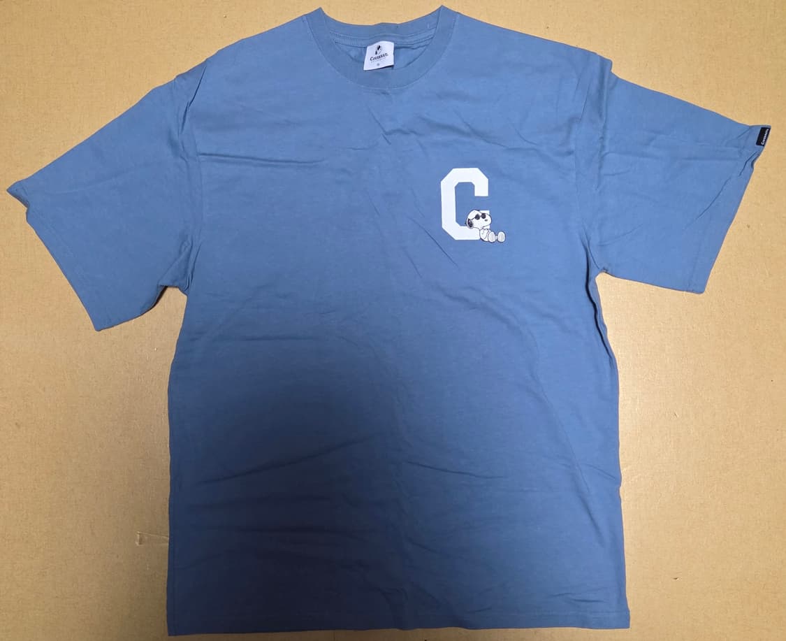 커버낫 스누피 C 로고 반팔 티셔츠 블루 상품이미지1