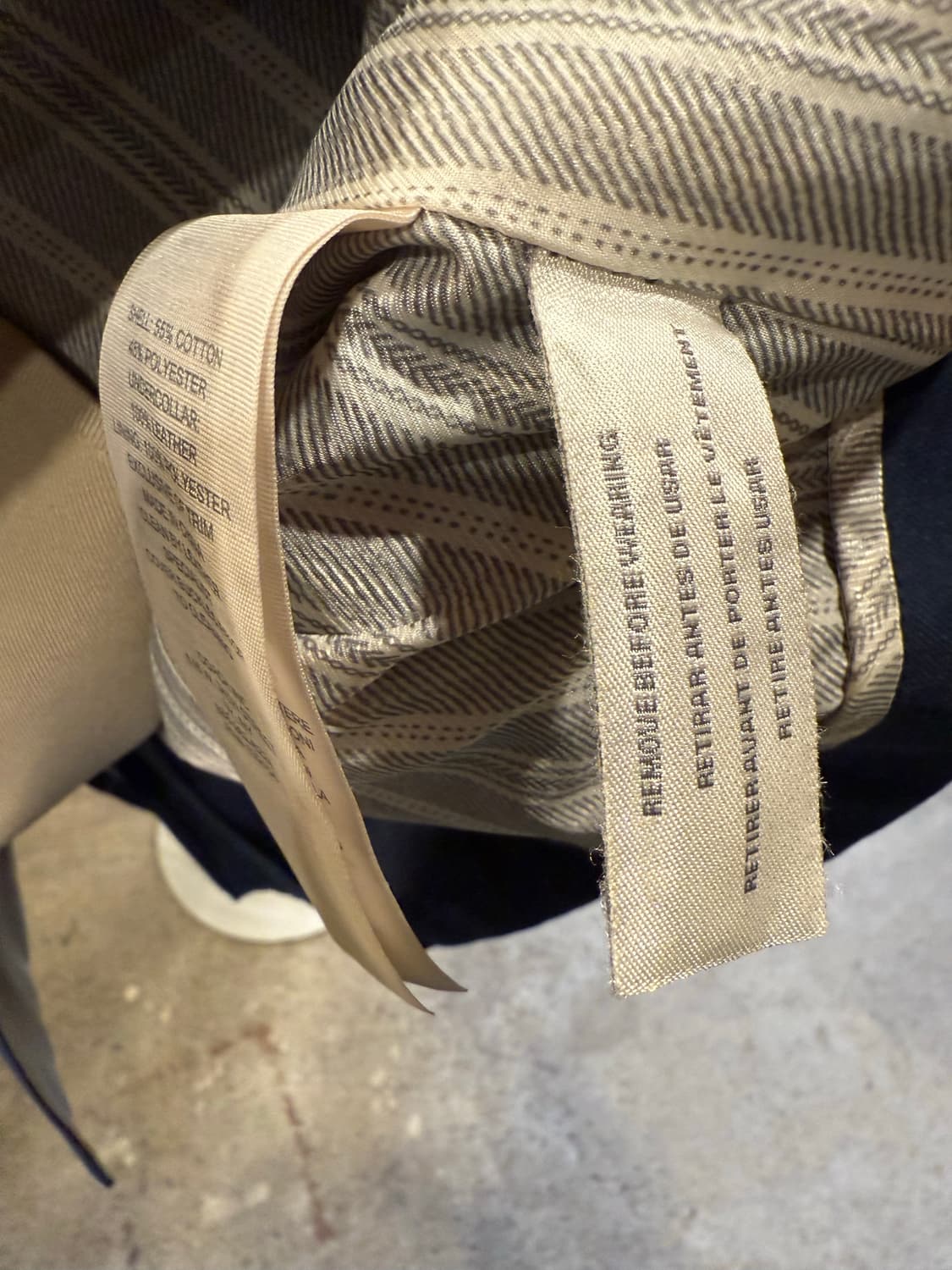 코치 네이비 베이지 트렌치코트 상품이미지3