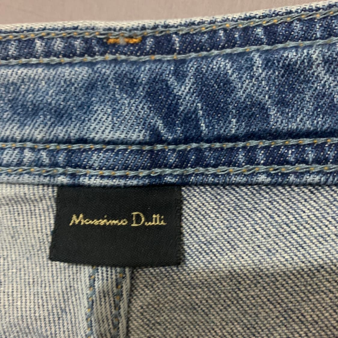 28인치 마시모두띠 밑트임 워싱 스판 데님 청바지 상품이미지6