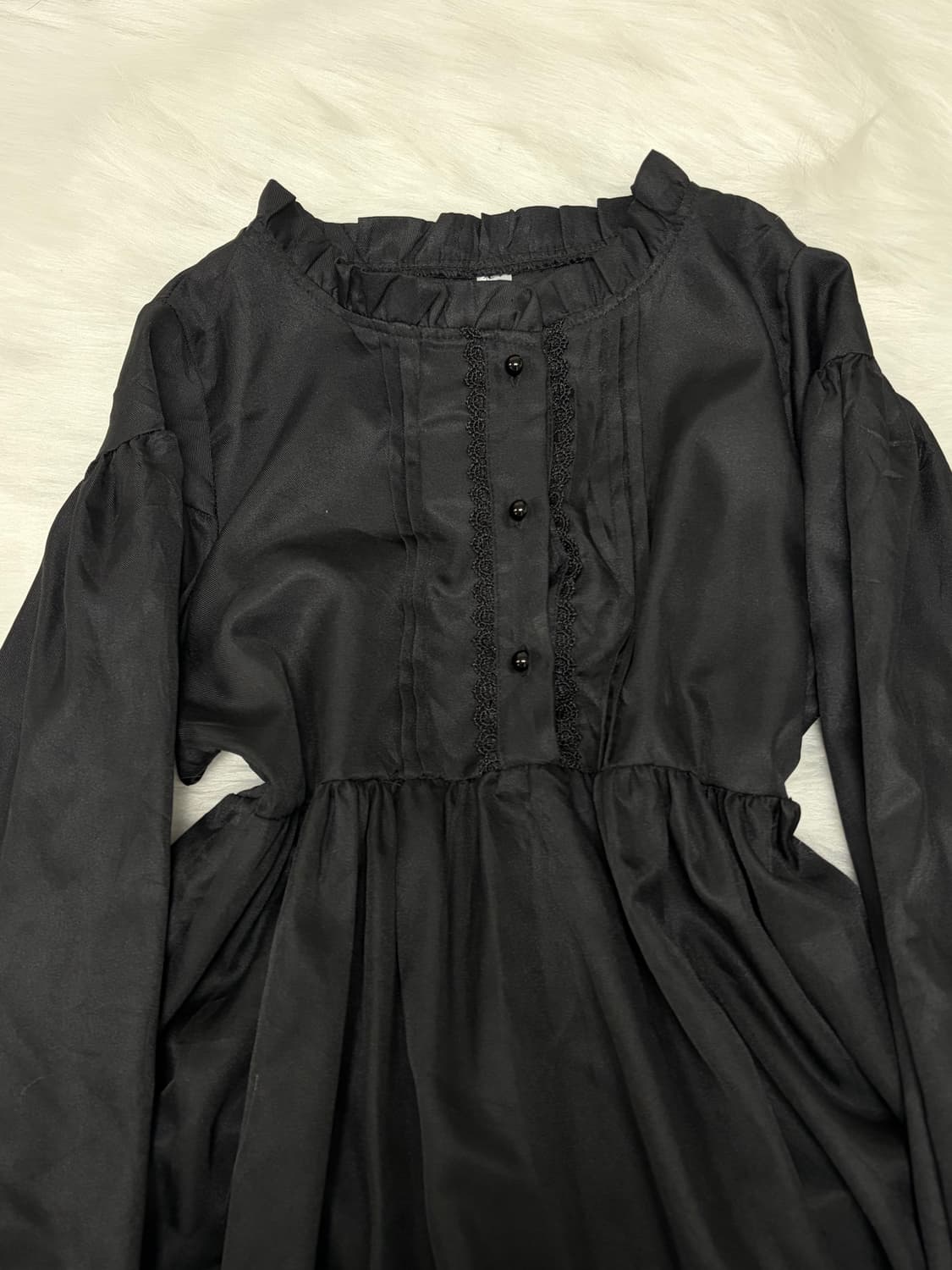 고딕드레스 고스로리타 고딕인형 프릴 레이스  상품이미지4