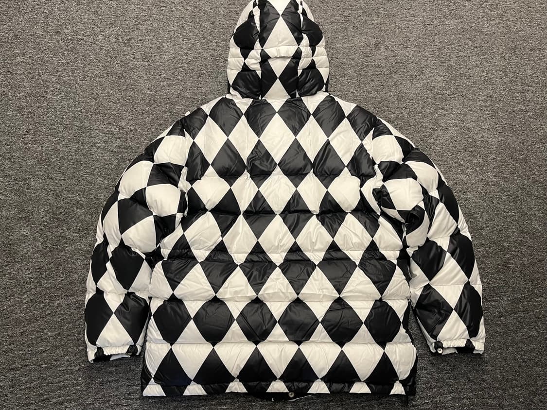 [105] FETCH SUNDAY 패치 다이아몬드 패턴 후드 패딩 L 상품이미지7