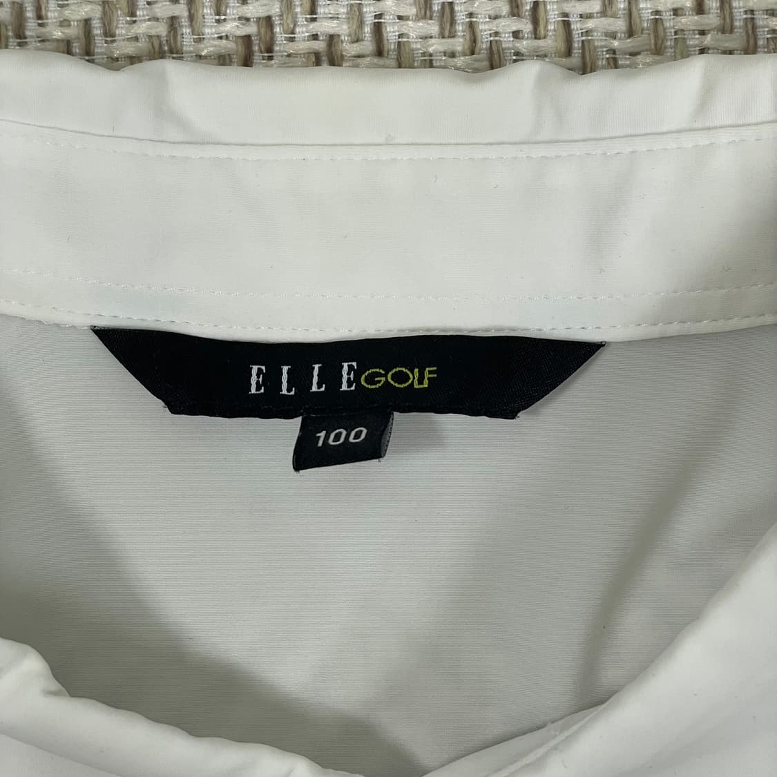 엘르골프 화이트 반팔 카라티 100 상품이미지3