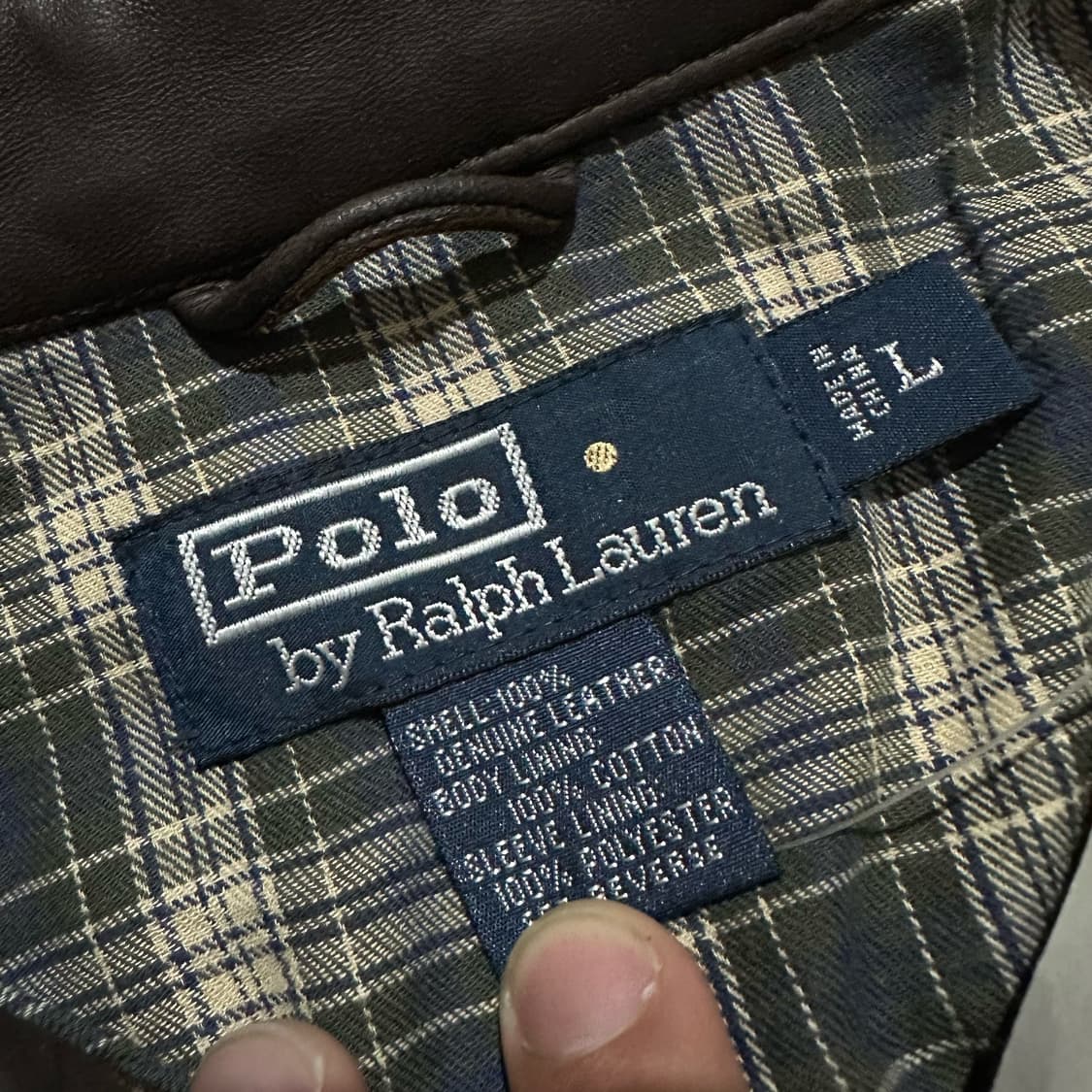 폴로 90's 맥스웰 레더 블루종 자켓 상품이미지7