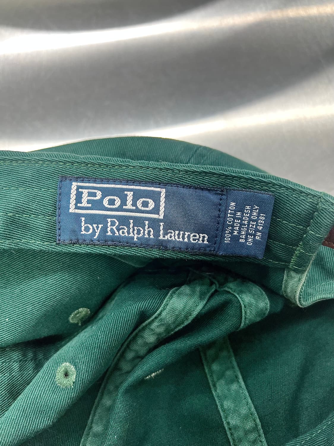 90s 폴로 랄프로렌 딥 그린 폴로 베어 볼캡 상품이미지5