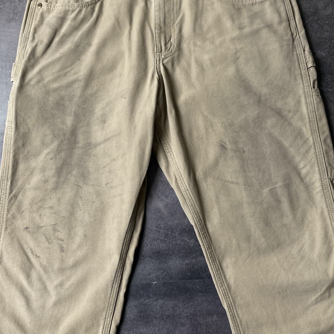 CARHARTT 칼하트 빈티지 베이지 싱글니 카펜터팬츠 상품이미지4