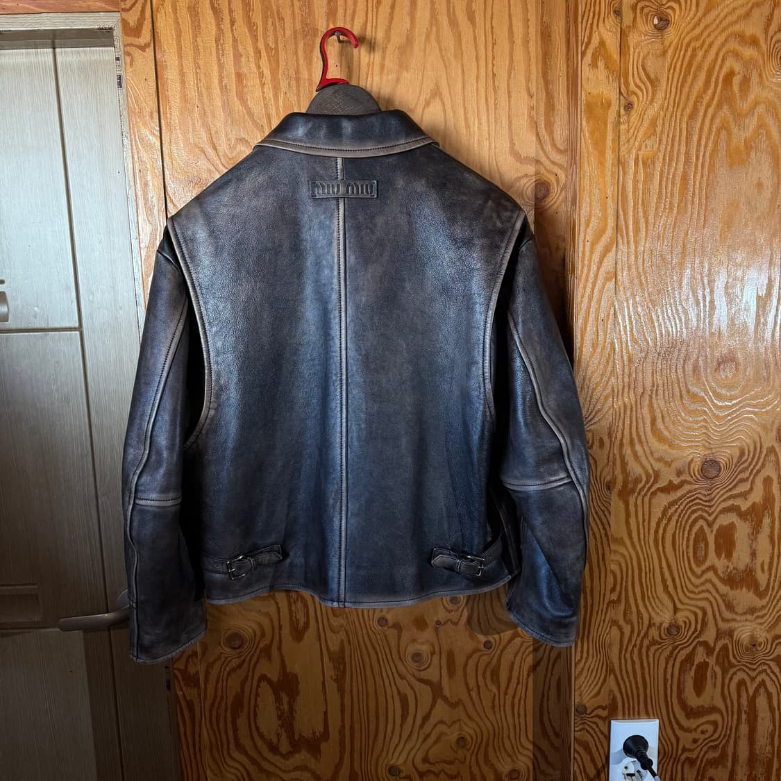 미우미우 나파 레더 시어링 가죽 자켓 상품이미지7