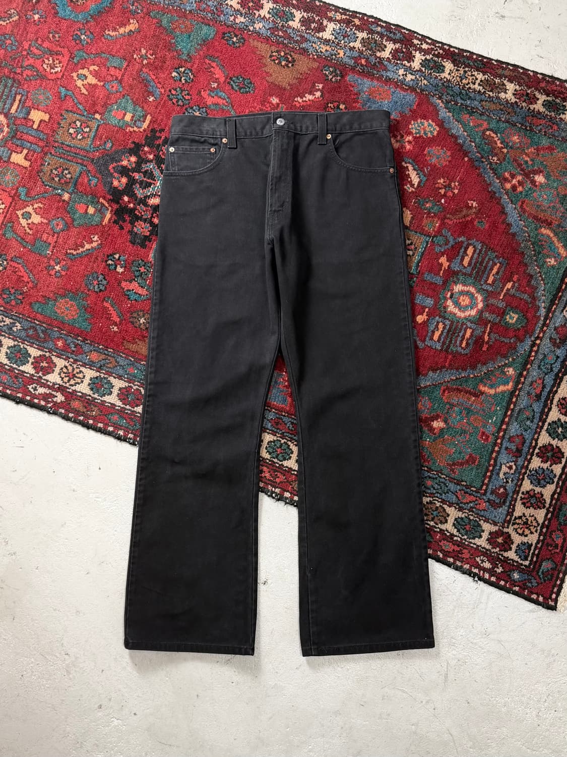 00's 빈티지 리바이스 517 블랙 부츠컷 리바이스 플레어진 상품이미지2