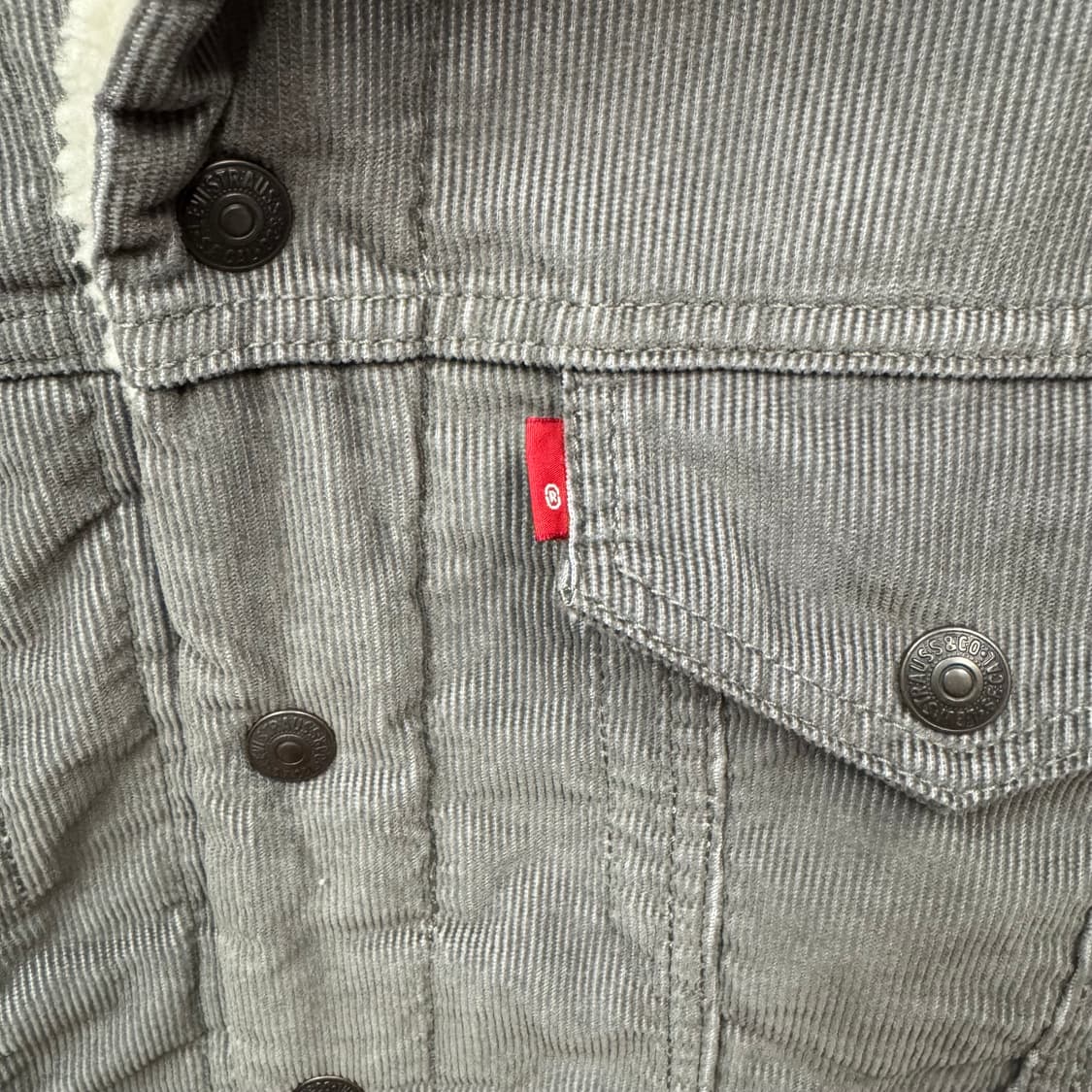 리바이스 타입 3 쉐르파 코듀로이 트러커 자켓 그레이 상품이미지5