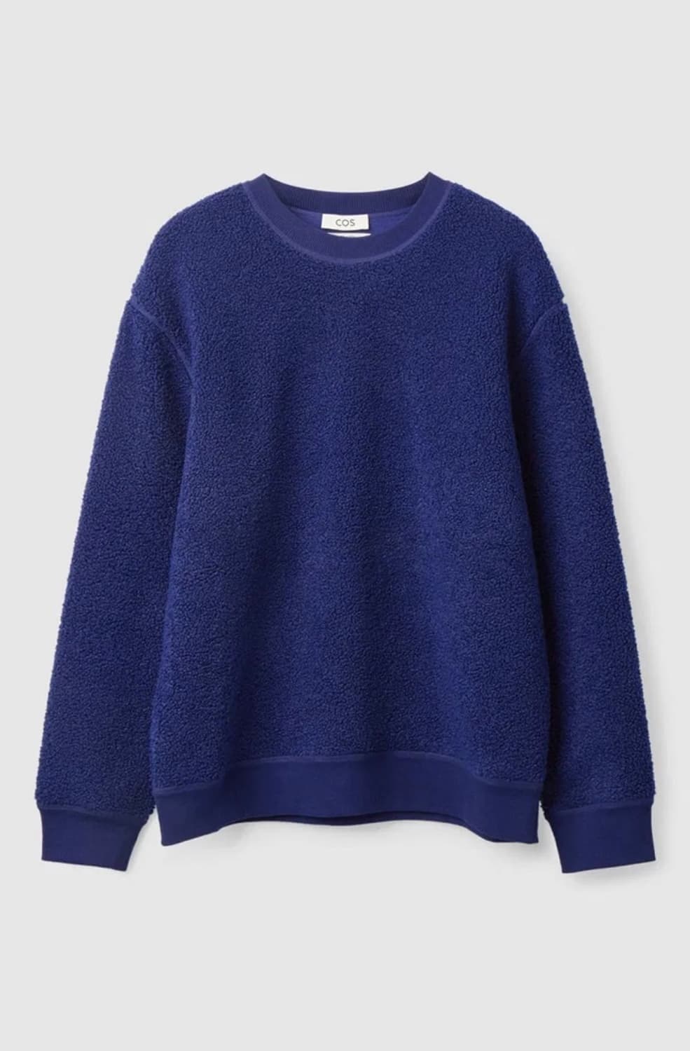 뽀글이 스웻셔츠 Oversized-Fit Teddy Sweatshirt 상품이미지1