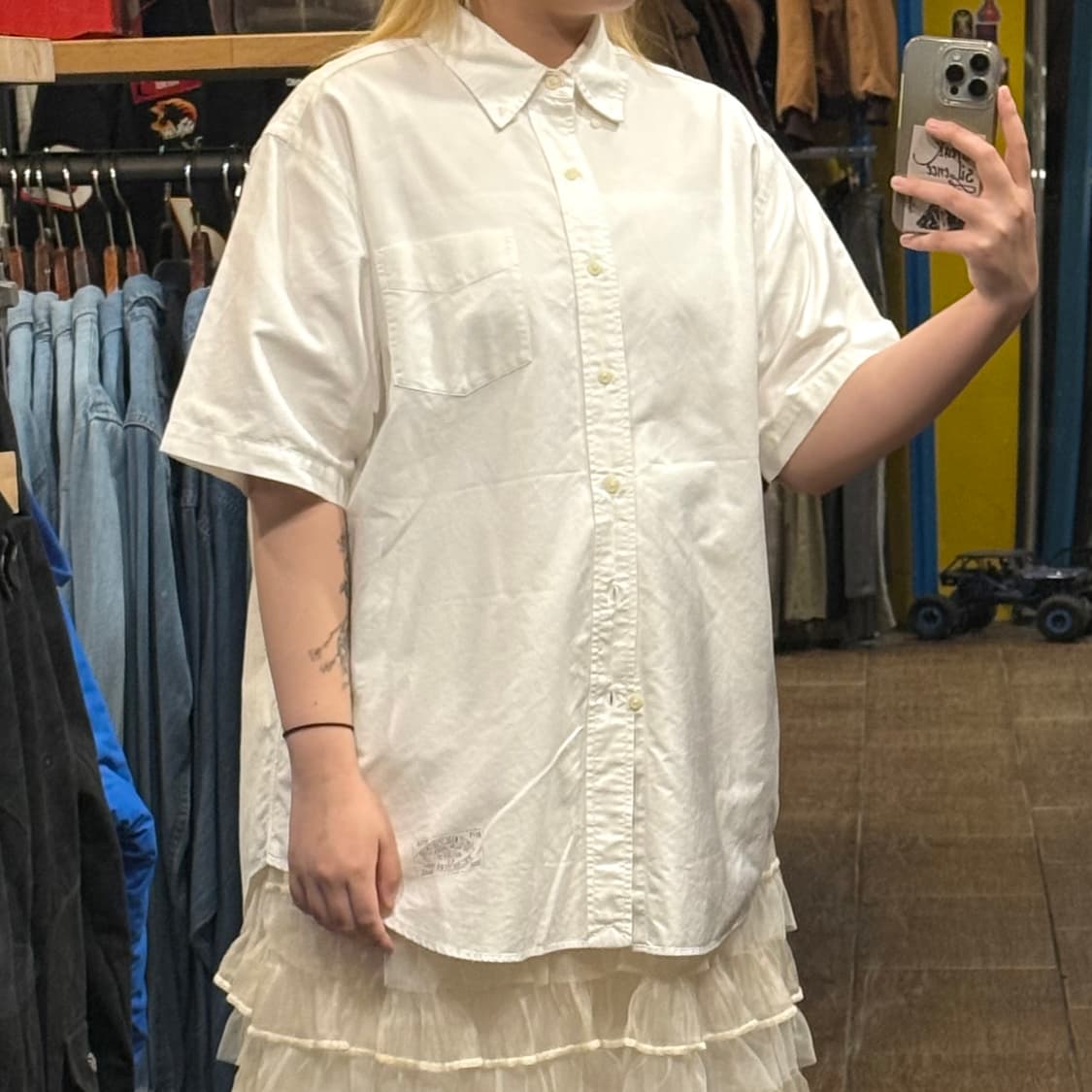 [HI] 폴로 랄프로렌 반팔 셔츠 화이트 상품이미지3