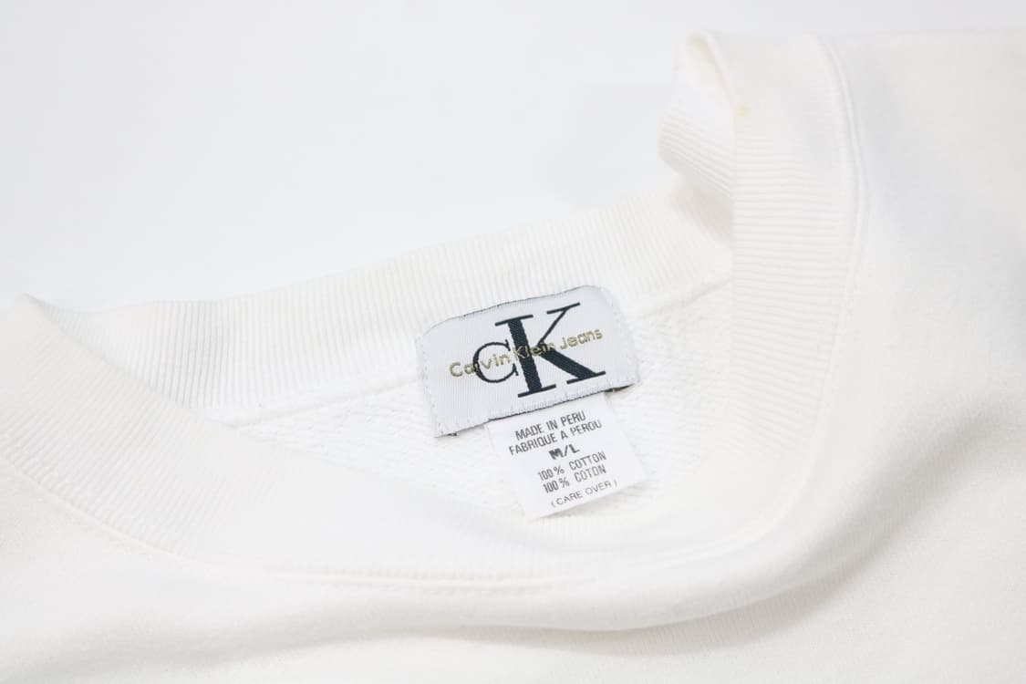 캘빈클라인 진스 오버사이즈 빅로고 크루넥 맨투맨 (M) 상품이미지5