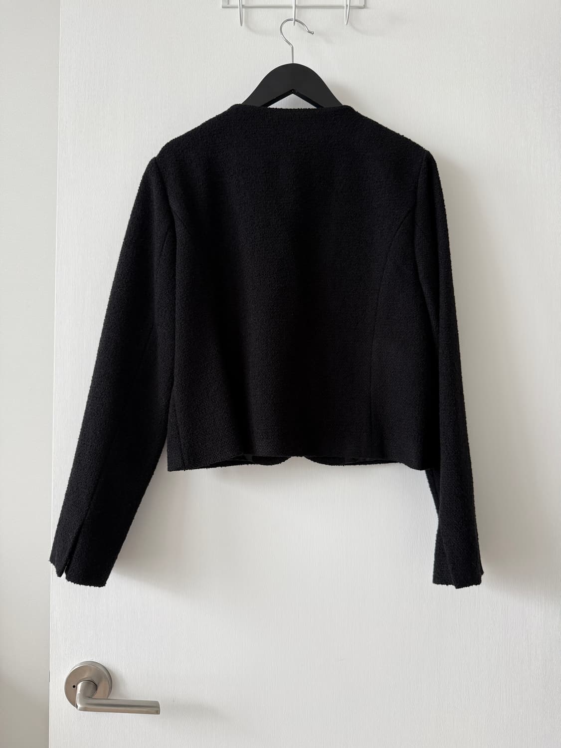 노티아 NOTIA 트위드 자켓 (블랙/M) 상품이미지3