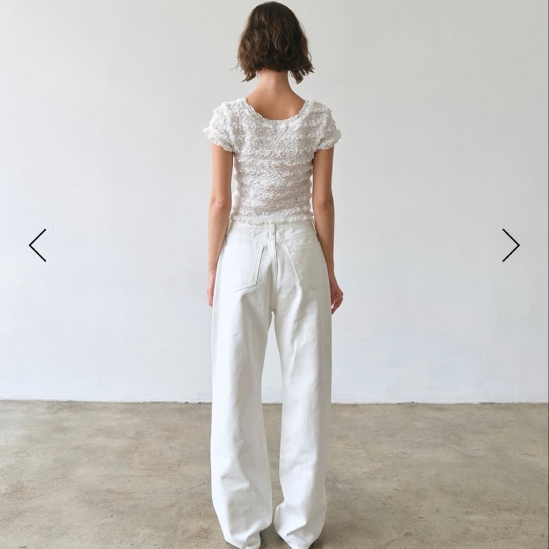 릴리코츠 Ritz White Jeans S 새상품 상품이미지4