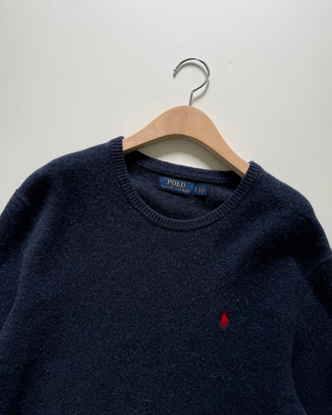 Polo 폴로 랄프로렌 신형 레드포니 데님블루 메리노울 니트 S 상품이미지4