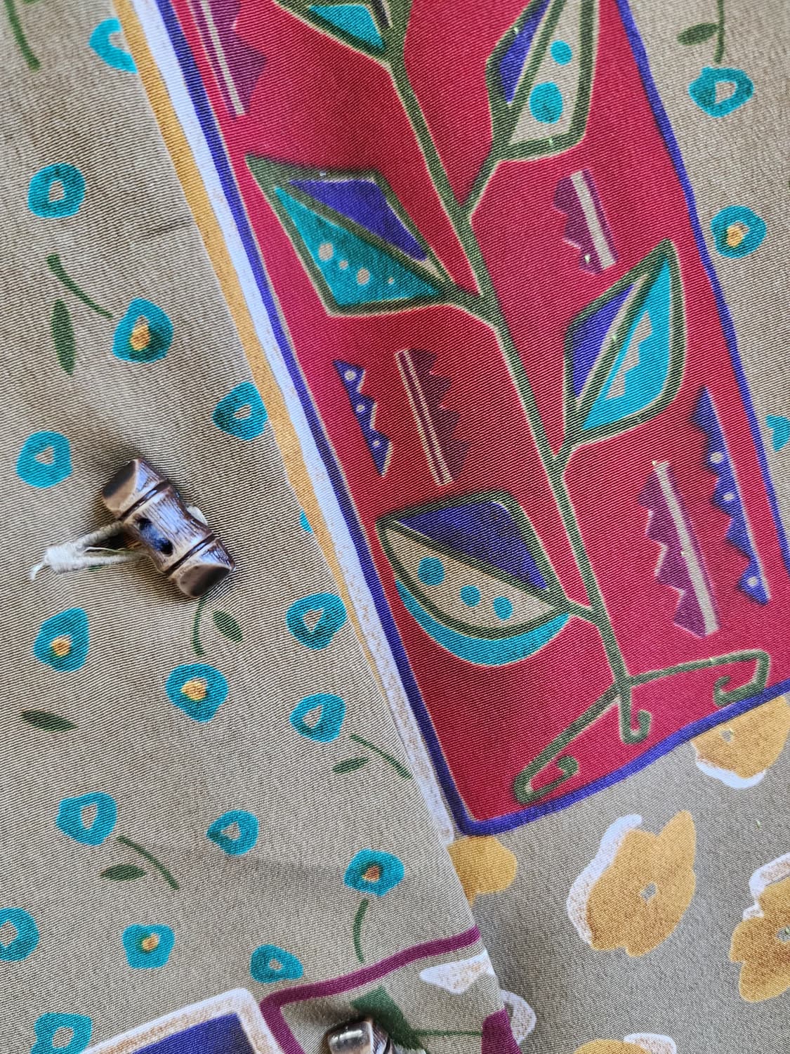 일본빈티지 패턴 블라우스 상품이미지4