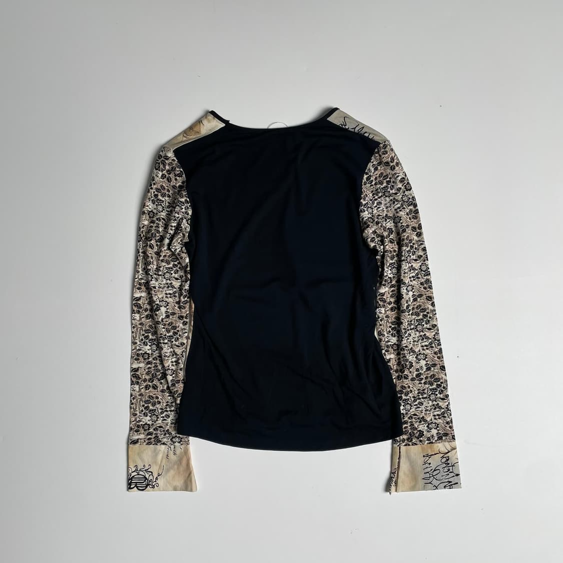 Anna re 베이지 플라워 패턴 롱슬리브 (italy)   상품이미지4