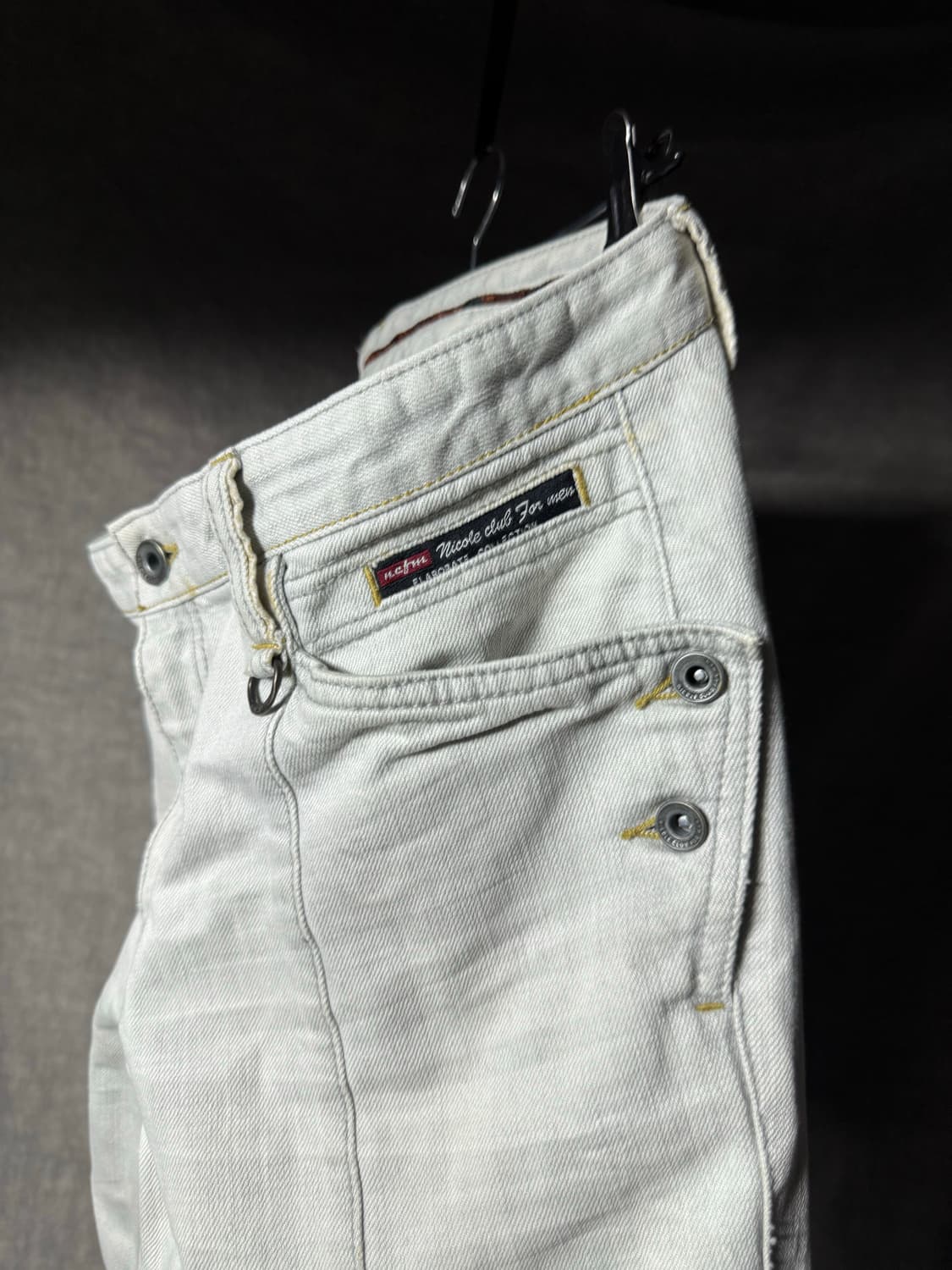 NICOLE CLUB FOR MEN White Denim Pants 상품이미지6