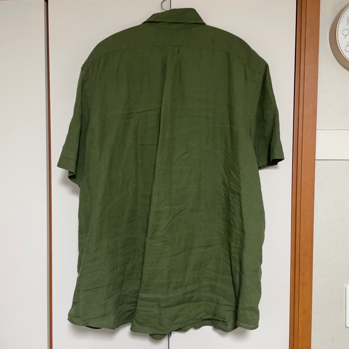 폴로 랄프 로렌 린넨 반팔 셔츠 올리브 상품이미지3